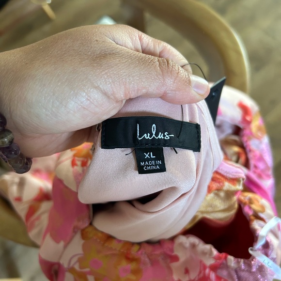 Lulus Floral Pink Puff Sleeve Dress - Picture 12 of 12